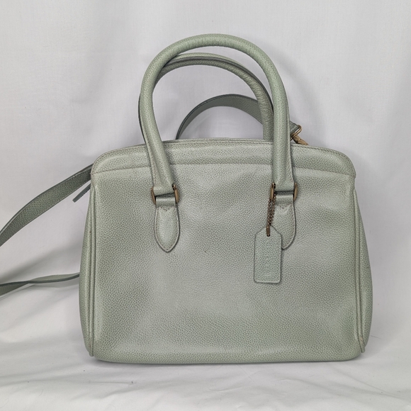 Coach Handbags - Coach Madison Vintage 4410 Mint Green Handbag Brass Hardware